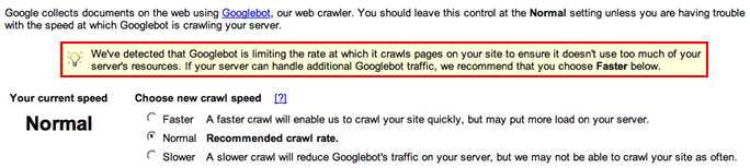Google crawl rate