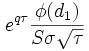 Option gamma formula