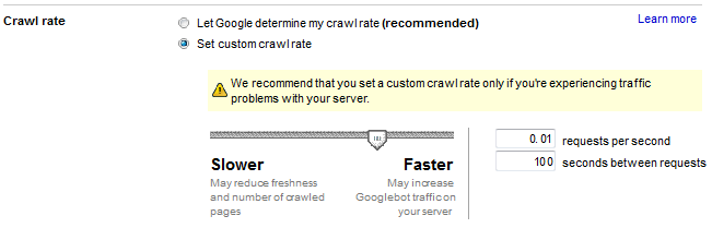 How to increase crawl rate